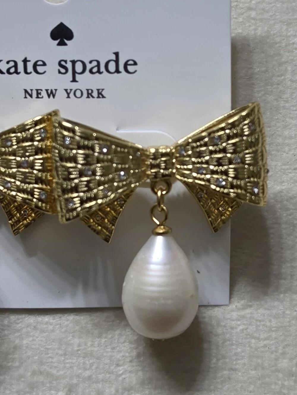 Kate Spade Wrapped in a Bow Drop Earrings